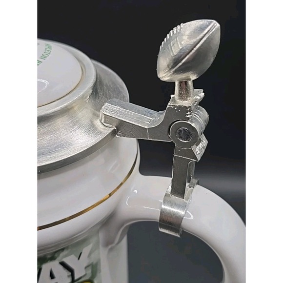 GREEN BAY PACKERS SUPER BOWL XXXI STEIN 160/500 LTD EDITION ALDER BRAU 1996 - Picture 3 of 8